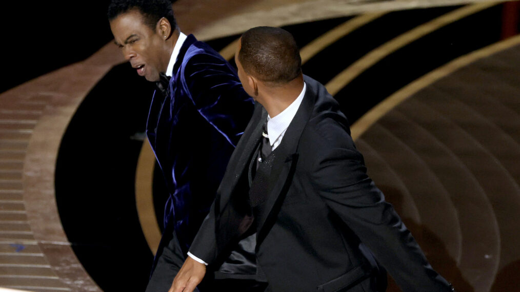 Will Smith hits Chris Rock at the Oscars Platform