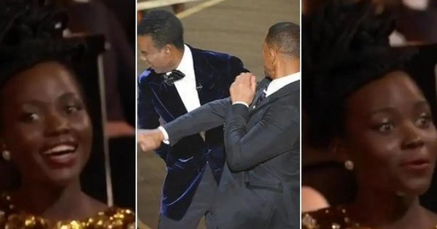 will smith slapping reaction