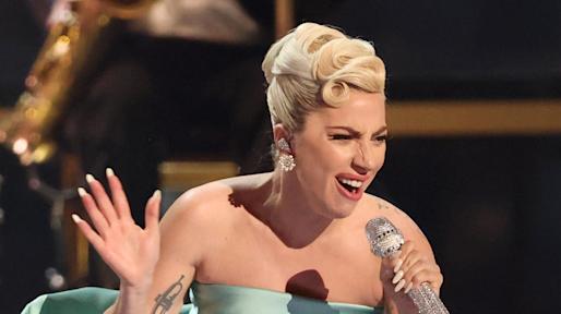 Lady Gaga Performs an Emotional, Glamorous Grammys Performance