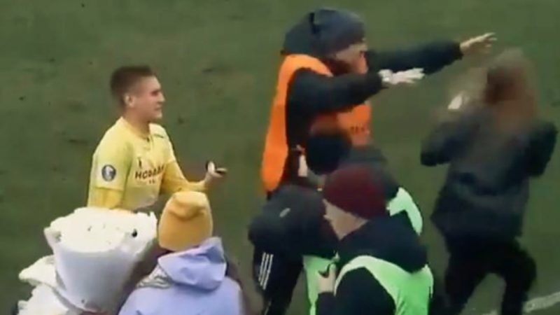 Soccer Player’s Proposal Ruined By Security Guard